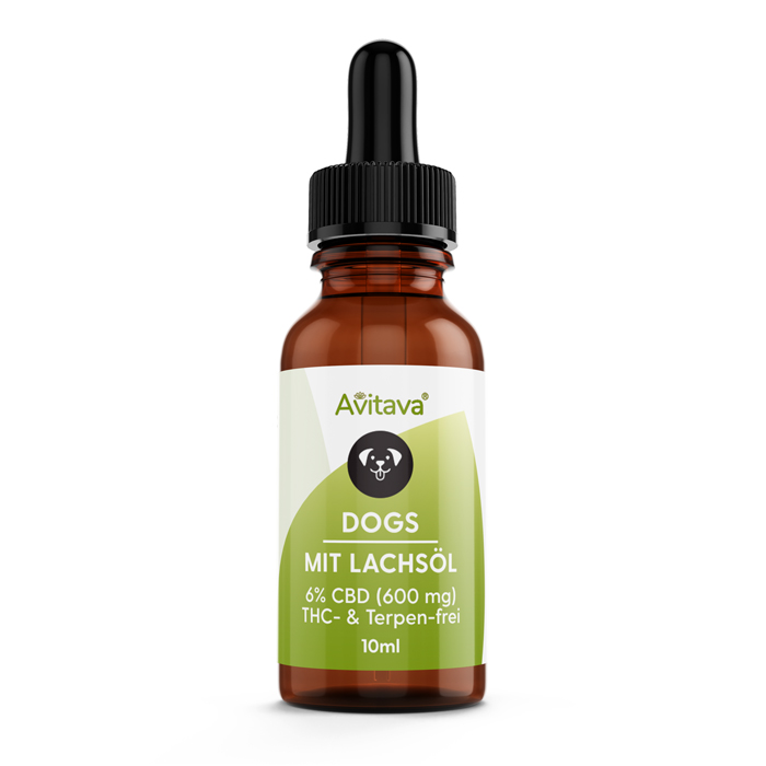 Avitava - CBD Vollspektrum Tropfen CBD-Öl (6%) für Hunde mit Lachsöl, THC-frei Avitava - CBD Vollspektrum Tropfen CBD-Öl (6%) für Hunde mit Lachsöl, THC-frei