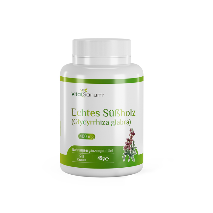 VitaSanum® - Echtes Süßholz (Glycyrrhiza glabra) 400 mg 90 Kapseln VitaSanum® - Echtes Süßholz (Glycyrrhiza glabra) 400 mg 90 Kapseln