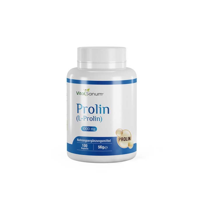 VitaSanum®- Prolin (L-Prolin) 1000 mg 100 Kapseln VitaSanum®- Prolin (L-Prolin) 1000 mg 100 Kapseln