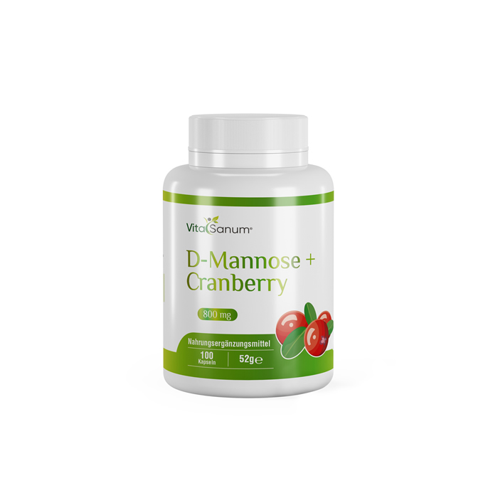 VitaSanum®- D-Mannose + Cranberry 800 mg 100 Kapseln VitaSanum®- D-Mannose + Cranberry 800 mg 100 Kapseln