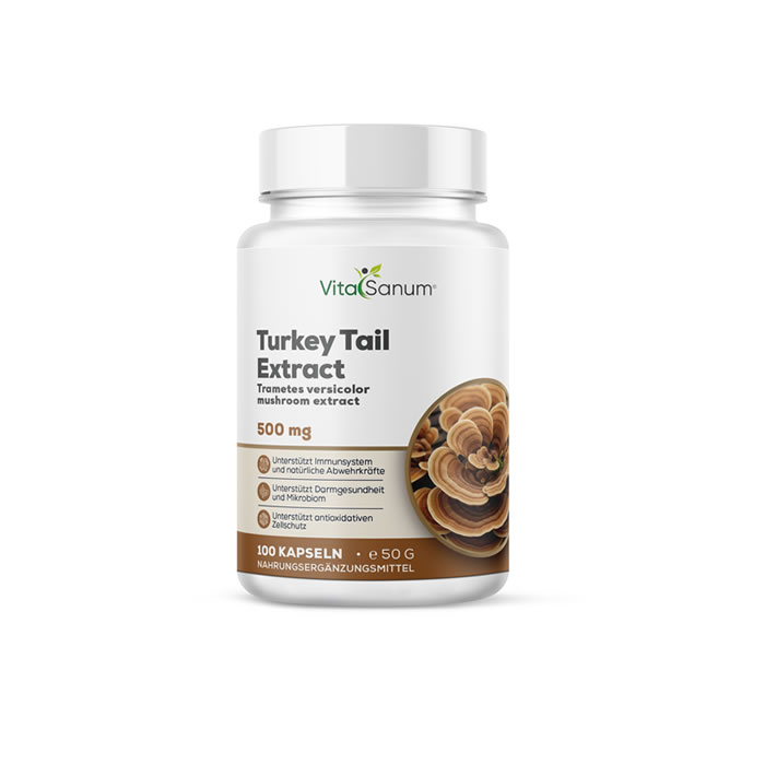 VitaSanum® Turkey Tail Extrakt 500 mg (Trametes versicolor) VitaSanum® Turkey Tail Extrakt 500 mg (Trametes versicolor)